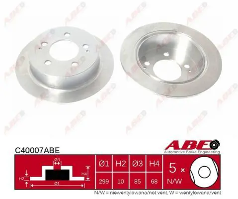 Bremžu diski ABE C40007ABE