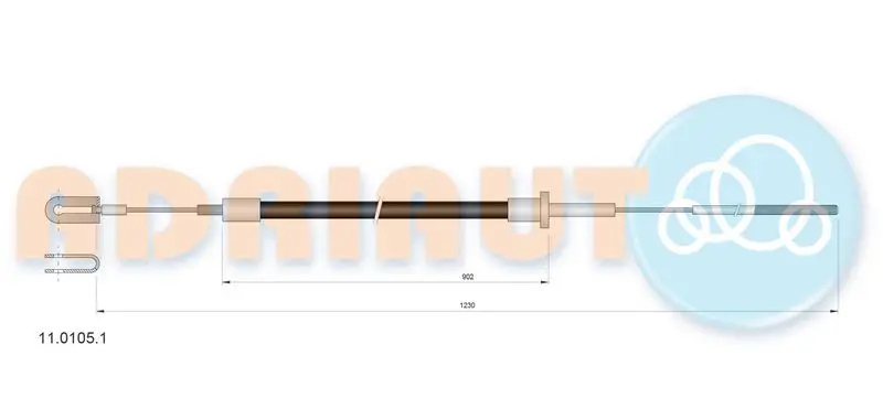 Cable Pull, clutch control ADRIAUTO 1101051