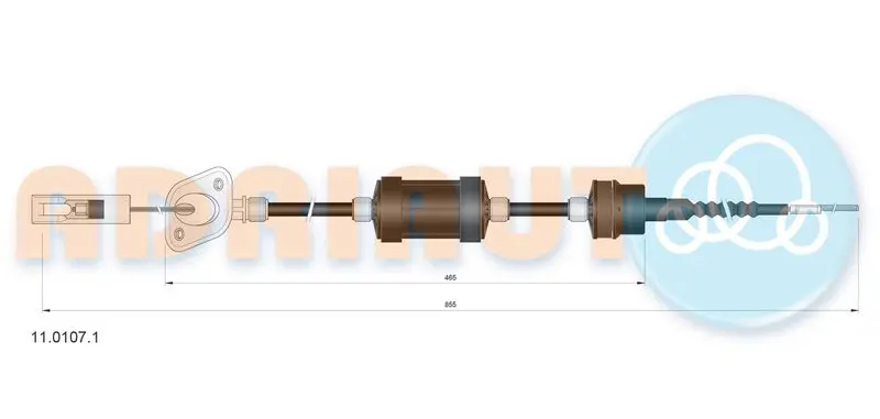 Cable Pull, clutch control ADRIAUTO 1101071