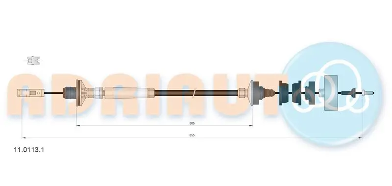 Cable Pull, clutch control ADRIAUTO 1101131