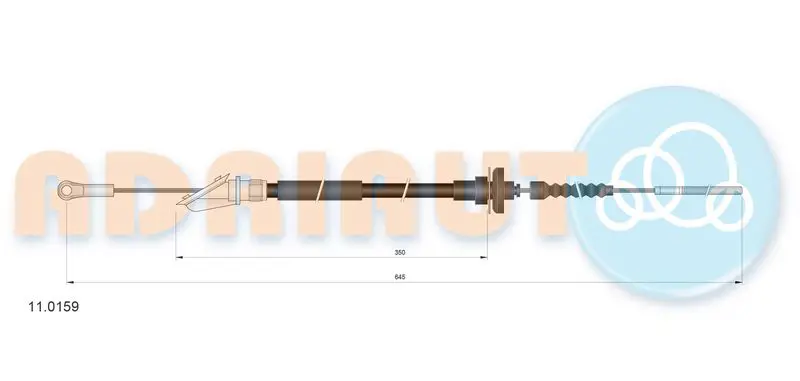 Cable Pull, clutch control ADRIAUTO 110159