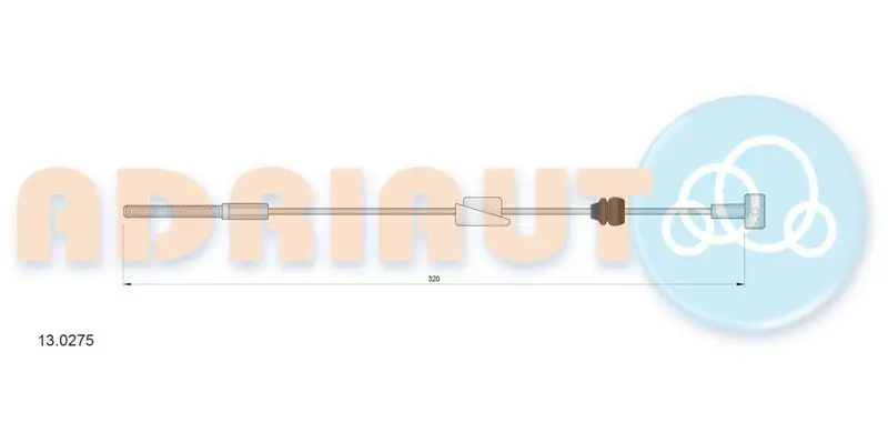Cable Pull, parking brake ADRIAUTO 130275