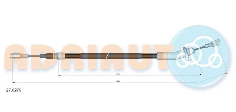 Cable Pull, parking brake ADRIAUTO 270279
