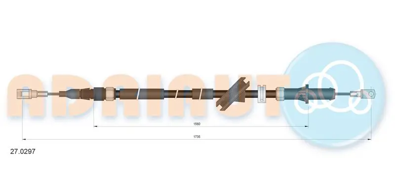 Cable Pull, parking brake ADRIAUTO 270297