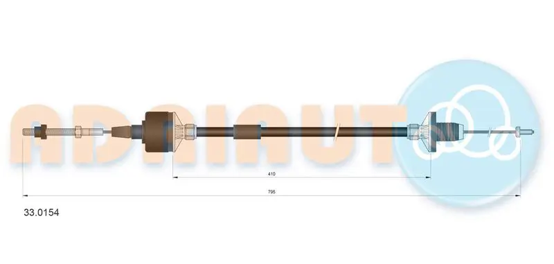 Cable Pull, clutch control ADRIAUTO 330154