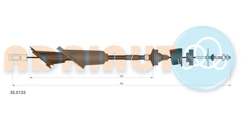 Cable Pull, clutch control ADRIAUTO 350133