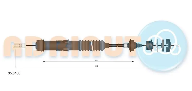 Cable Pull, clutch control ADRIAUTO 350180