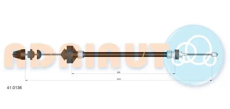 Cable Pull, clutch control ADRIAUTO 410136