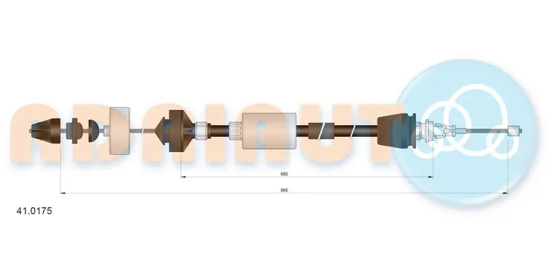 Cable Pull, clutch control ADRIAUTO 410175