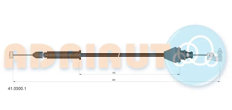 Accelerator Cable ADRIAUTO 4103001