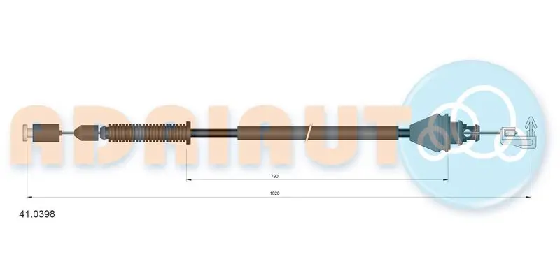 Accelerator Cable ADRIAUTO 410398