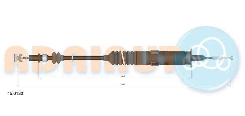 Cable Pull, clutch control ADRIAUTO 450130