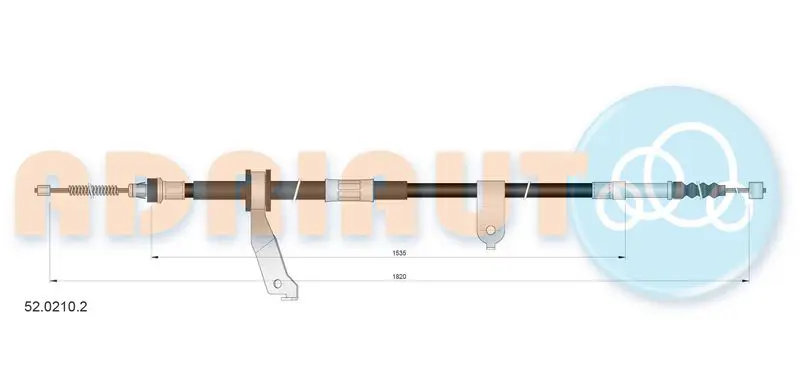 Cable Pull, parking brake ADRIAUTO 5202102