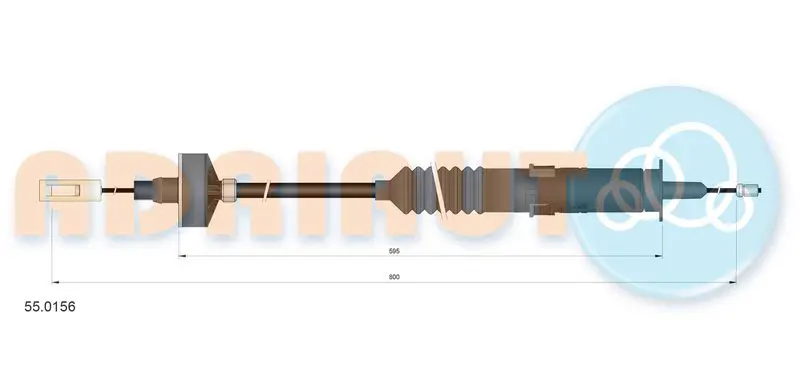 Cable Pull, clutch control ADRIAUTO 550156