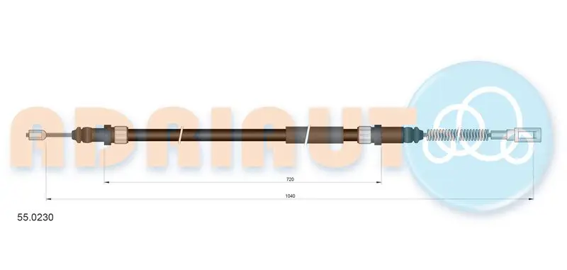 Cable Pull, parking brake ADRIAUTO 550230