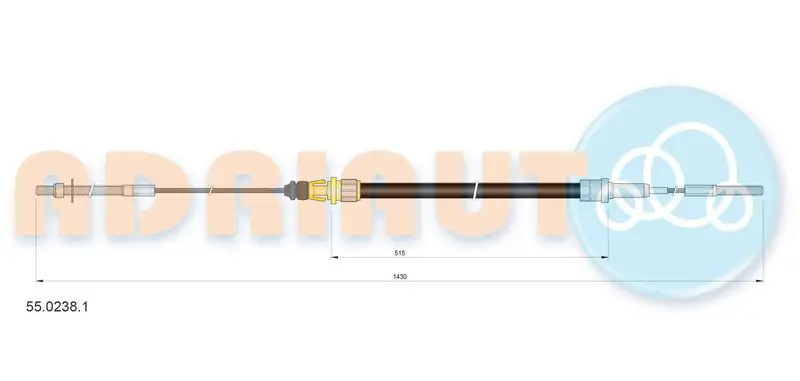 Cable Pull, parking brake ADRIAUTO 5502381