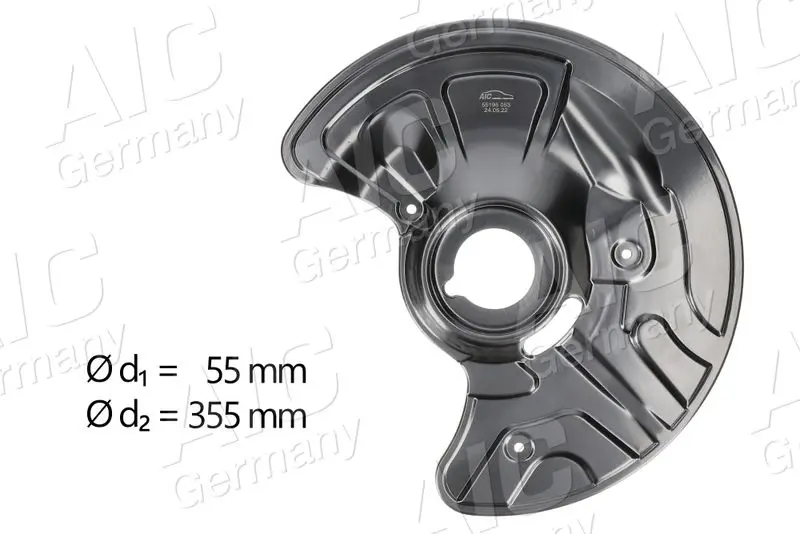 Splash Guard, brake disc AIC 55195