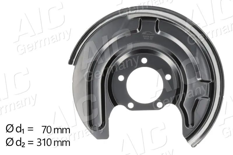 Splash Guard, brake disc AIC 55976