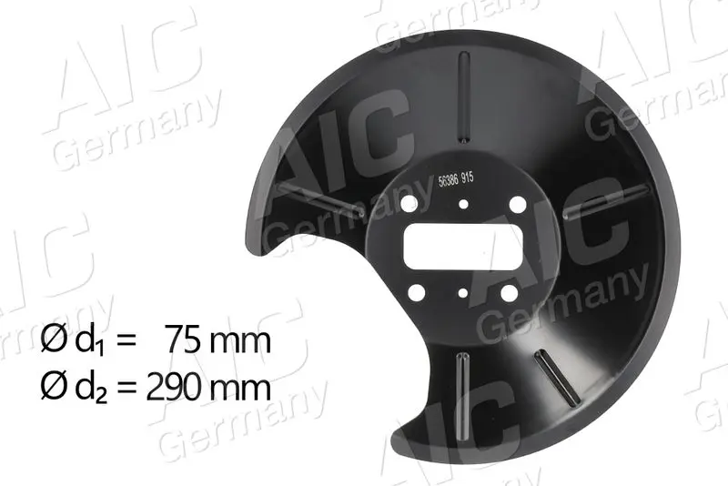 Splash Guard, brake disc AIC 56386