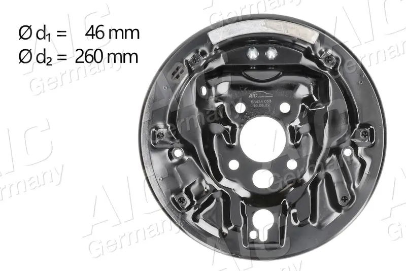 Cover Sheet, brake drum AIC 56434