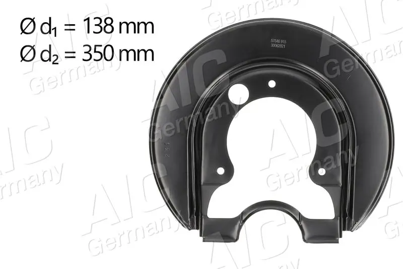 Splash Guard, brake disc AIC 57846