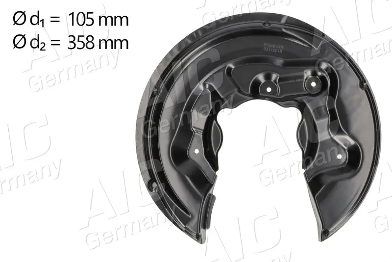 Splash Guard, brake disc AIC 57849