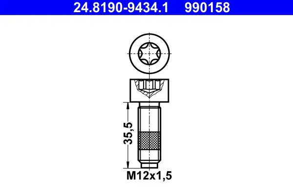 Skrūve, Bremžu disks ATE 24819094341