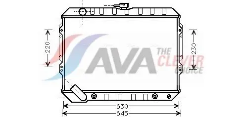 Radiators, Motora dzesēšanas sistēma AVA MTA2089