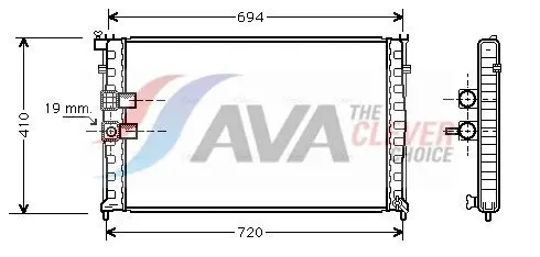 Radiators, Motora dzesēšanas sistēma AVA PEA2177
