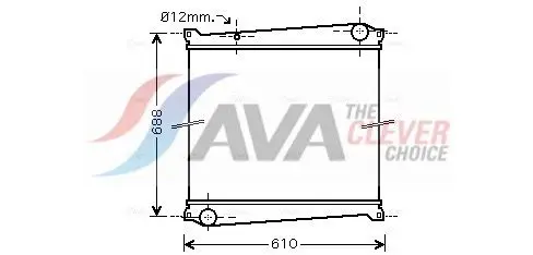 Radiators, Motora dzesēšanas sistēma AVA RTA2379