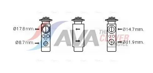 Expansion Valve, air conditioning AVA VN1113
