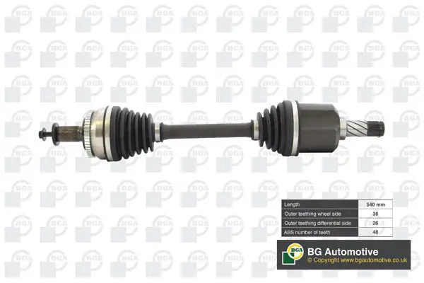 Piedziņas vārpsta BGA DS9706LA