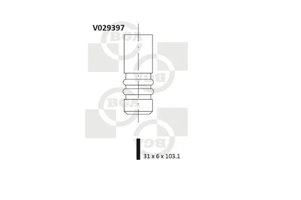 Ieplūdes vārsts BGA V029397