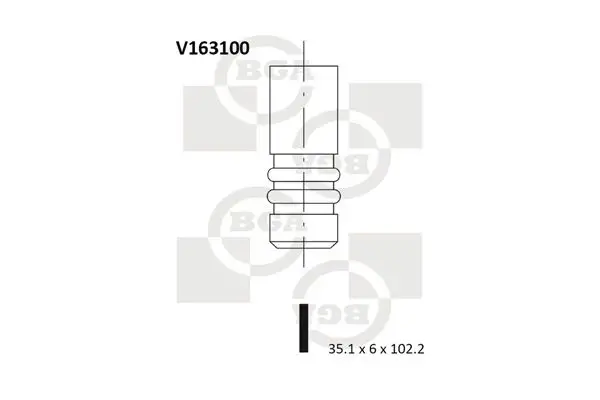 Ieplūdes vārsts BGA V163100