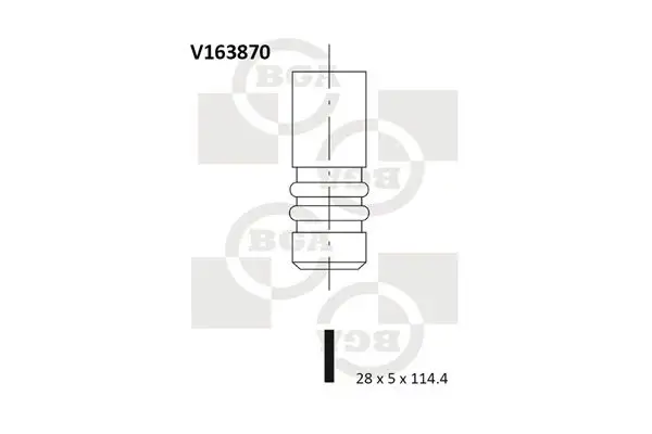 Ieplūdes vārsts BGA V163870