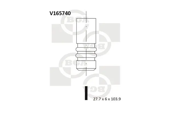 Ieplūdes vārsts BGA V165740