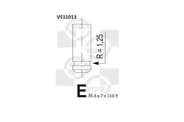 Ieplūdes vārsts BGA V511013