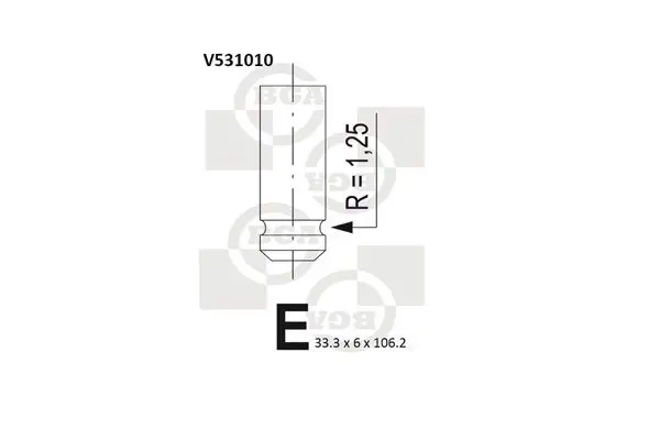 Ieplūdes vārsts BGA V531010