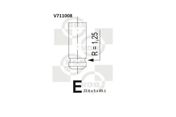 Izplūdes vārsts BGA V711008