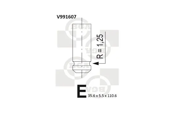 Ieplūdes vārsts BGA V991607