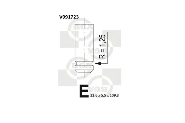 Ieplūdes vārsts BGA V991723