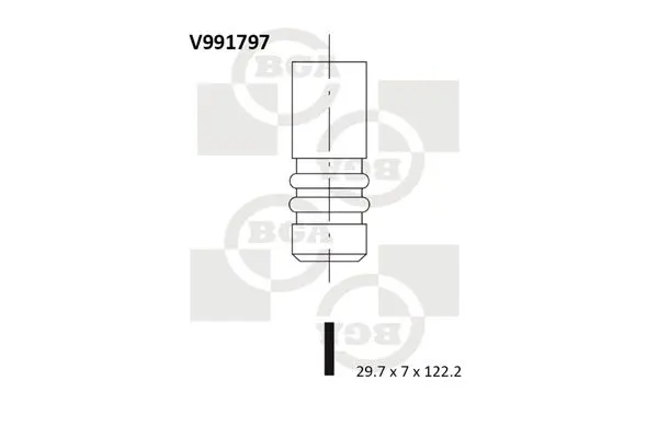 Ieplūdes vārsts BGA V991797