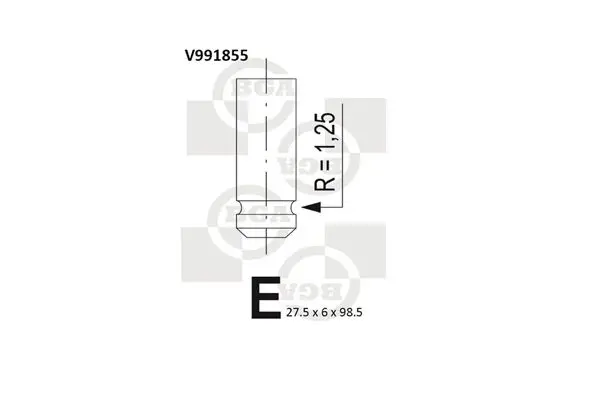 Ieplūdes vārsts BGA V991855