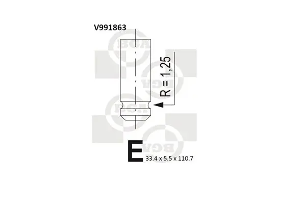 Ieplūdes vārsts BGA V991863