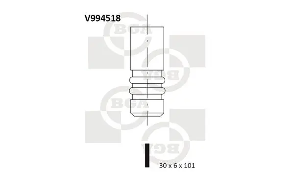 Izplūdes vārsts BGA V994518