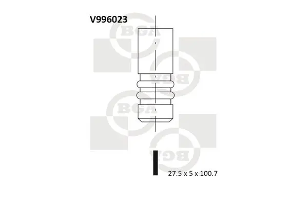 Izplūdes vārsts BGA V996023