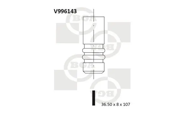 Ieplūdes vārsts BGA V996143