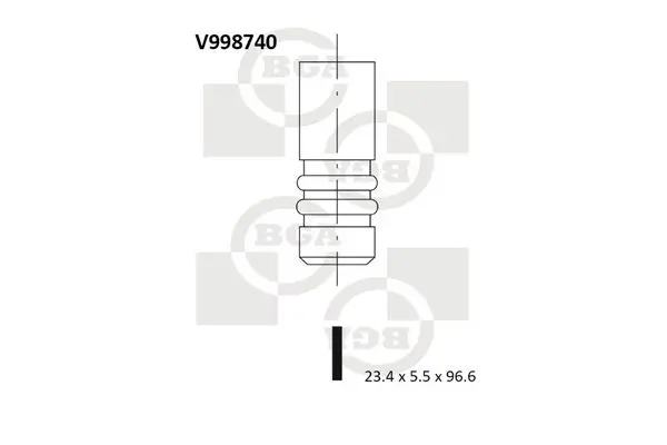 Izplūdes vārsts BGA V998740
