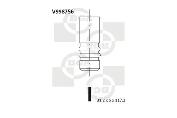 Ieplūdes vārsts BGA V998756
