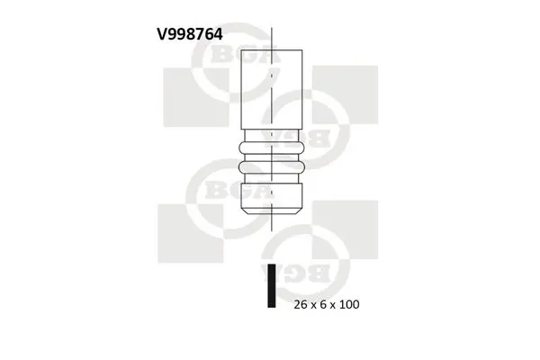 Ieplūdes vārsts BGA V998764